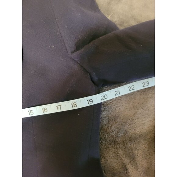 Talbots Womens Navy Double-Breasted Blazer Wool Cashmere Blend 10 - Picture 6 of 7